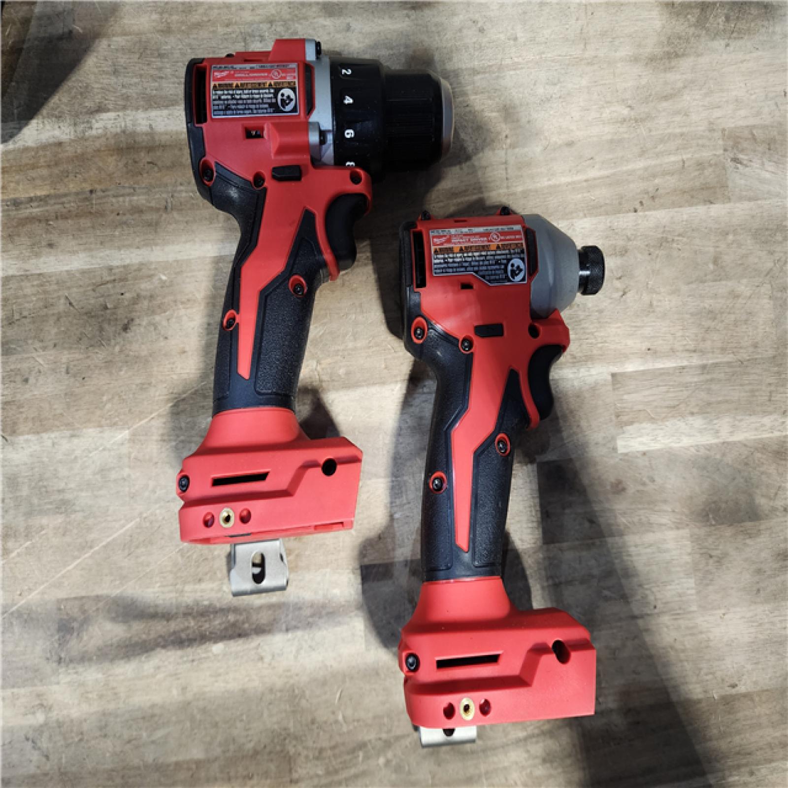 HOUSTON LOCATION - AS-IS Milwaukee M18 18V Lithium-Ion Brushless Cordless Compact Drill/Impact Combo Kit (2-Tool) W/(2) 2.0 Ah Batteries, Charger & Bag