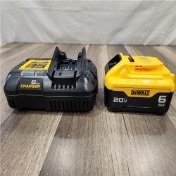 AS-IS DEWALT 20-Volt MAX Lithium-Ion 6.0 Ah Battery Pack and Charger Kit