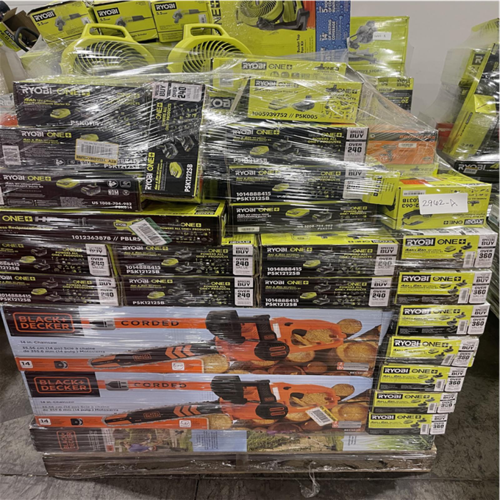 Pittston Location As-Is Power Tools Partial Truckload (9 Pallets) 2962-A