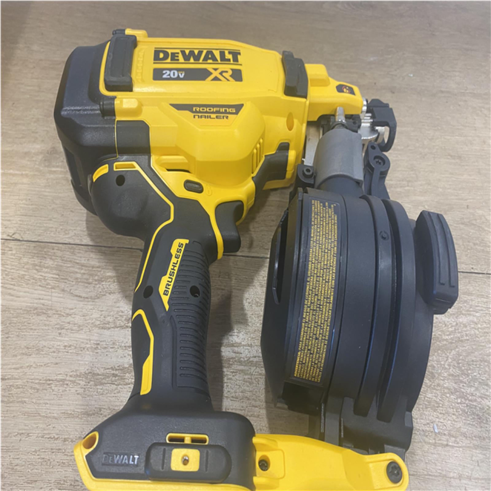 AS-IS DEWALT 20V MAX 15-Degree Electric Cordless Roofing Nailer (Tool Only)