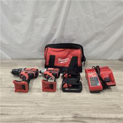 AS-IS Milwaukee 18V Cordless 2-Tool Drill/Driver and Impact Driver Kit