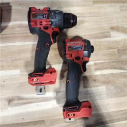 HOUSTON LOCATION - AS-IS Milwaukee FUEL 18V Lithium-Ion Brushless Cordless Hammer Drill and Impact Driver Combo Kit