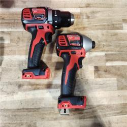 HOUSTON LOCATION - AS-IS Milwaukee 18V Lithium-Ion Cordless Drill Driver/Impact Driver Combo Kit