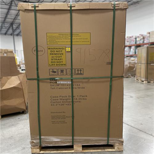 DALLAS LOCATION -AS-IS Husky 42 in. W x 82 in. H x 24 in. D Extra Wide Pre-Assembled 19-Gauge Welded Steel 1-Piece Garage Storage System in Black