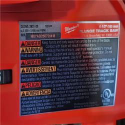 HOUSTON LOCATION - AS-IS (APPEARS LIKE NEW) Milwaukee FUEL 18V Lithium-Ion Cordless Brushless 6-1/2 in. Plunge Cut Track Saw (Tool-Only)