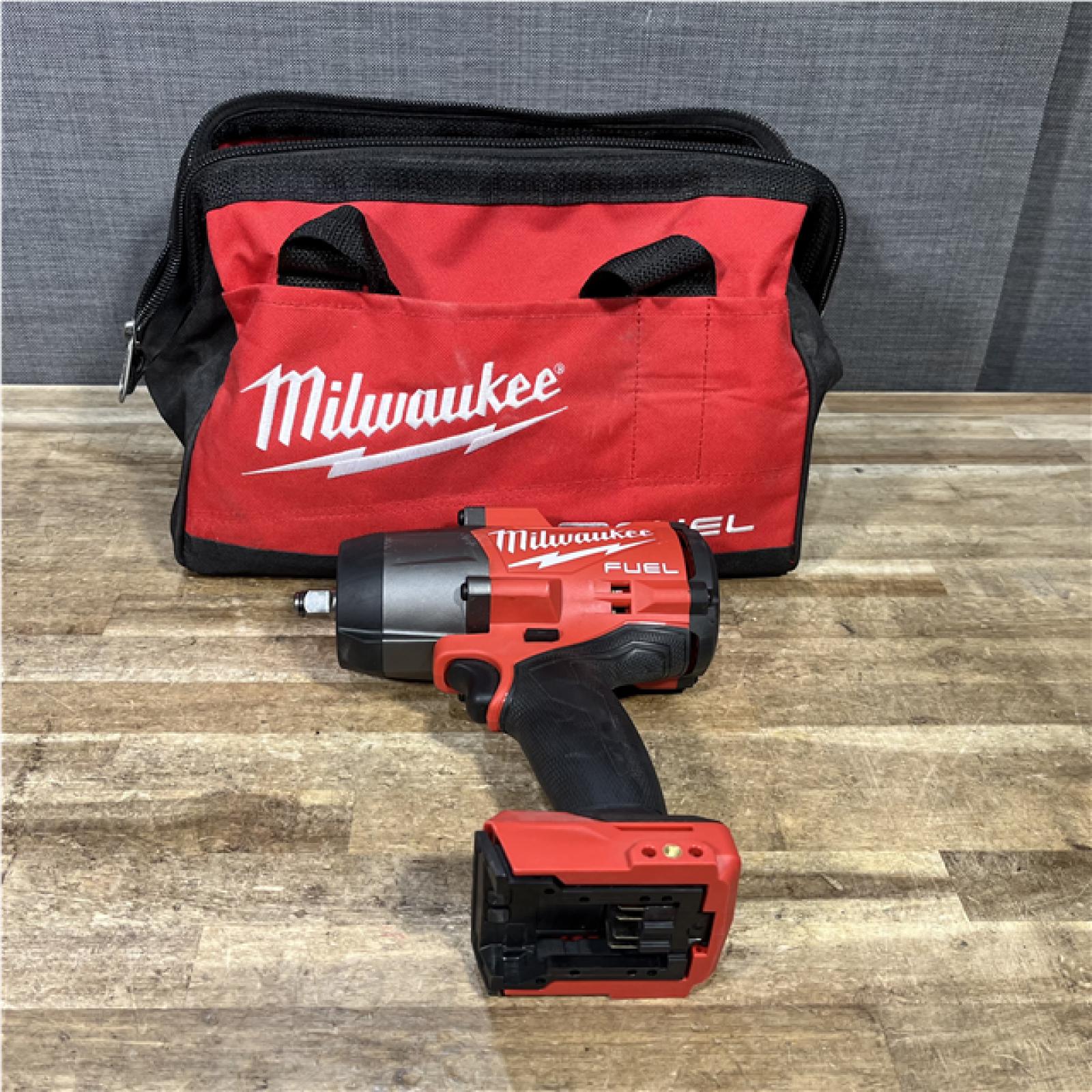Houston Location AS-IS Milwaukee FUEL 18V Lithium-Ion Brushless Cordless 1/2 in. Impact Wrench with Friction Ring (Tool-Only)