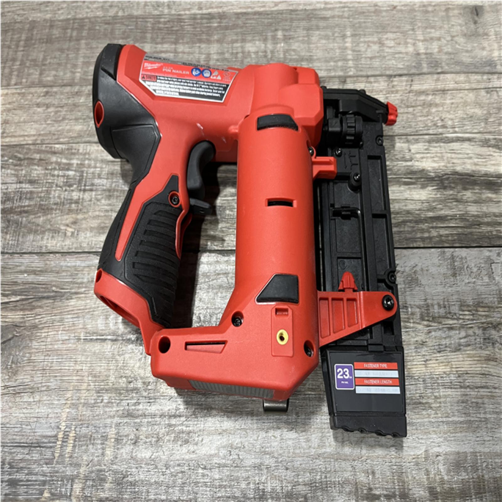 AS-IS Milwaukee 12-Volt 23-Gauge Lithium-Ion Cordless Pin Nailer (Tool-Only)