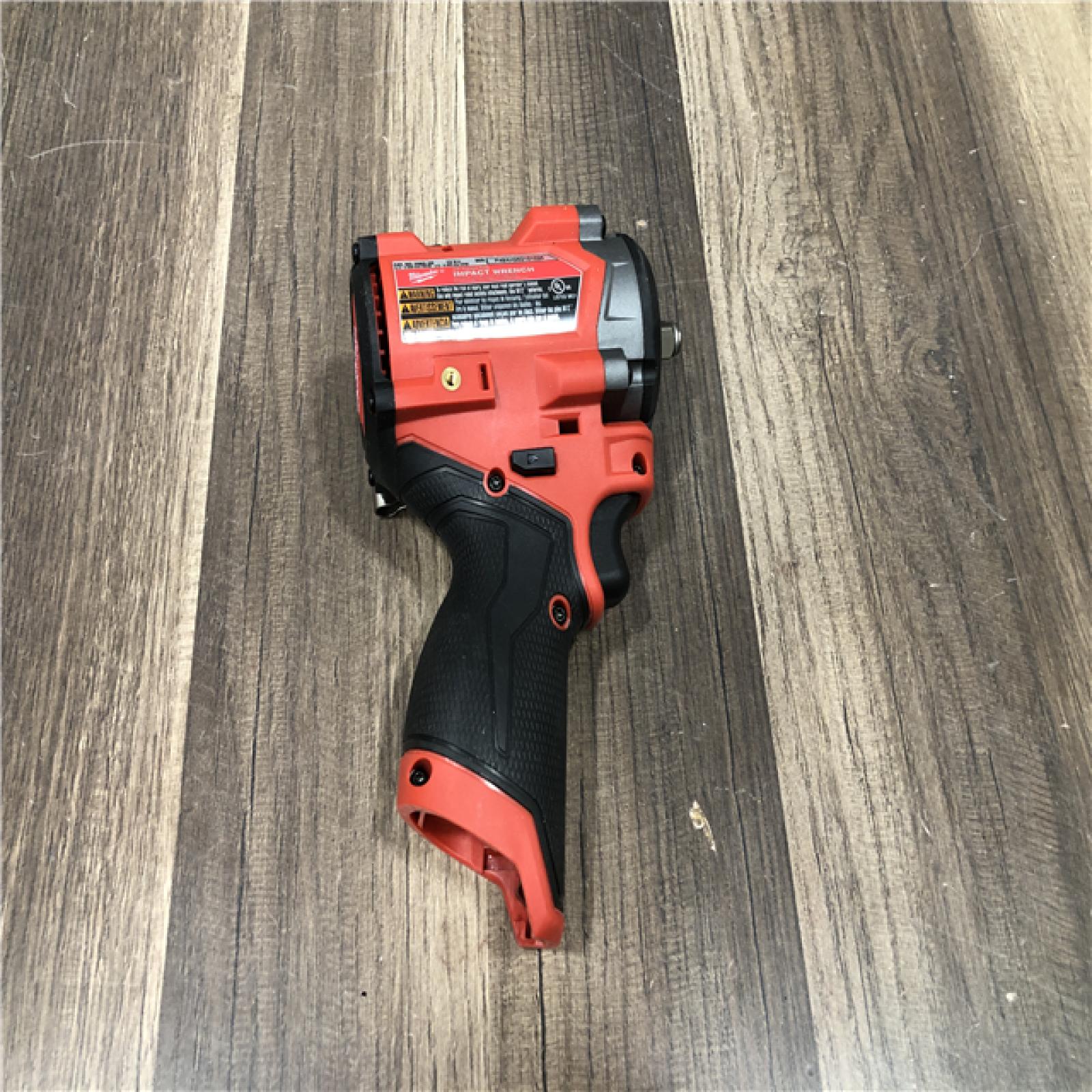 AS-IS Milwaukee FUEL 12V Lithium-Ion Brushless Cordless Stubby 3/8 in. Impact Wrench (Tool-Only)