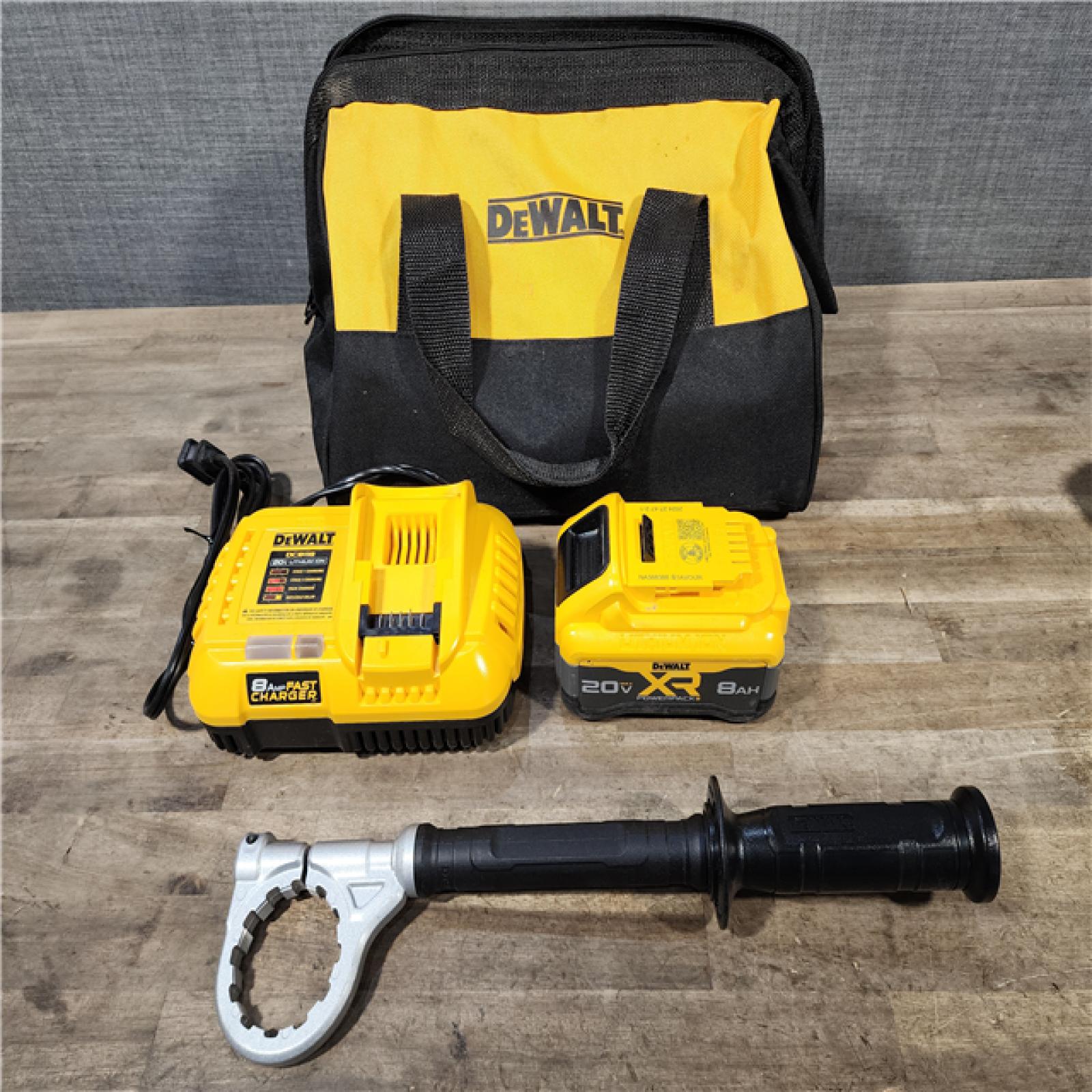 HOUSTON LOCATION - AS-IS DEWALT 20V XR Lithium-Ion Cordless Hammer Drill Kit with 8.0 Ah Battery  Charger and Kit Bag