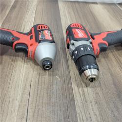 AS-IS Milwaukee M18 18V Cordless Brushed 2 Tool Drill/Driver and Impact Driver Kit