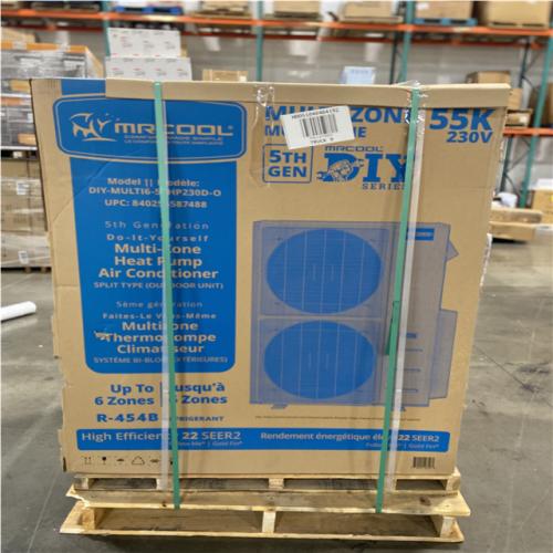 DALLAS LOCATION - AS IS- MR.COOL 5th Gen Multi-Zone 4-Zone 55 000 BTU 22 SEER2 (6K + 9K + 18K + 24K) Ductless Mini-Split Air Conditioner and Heat Pump (2 UNITS)