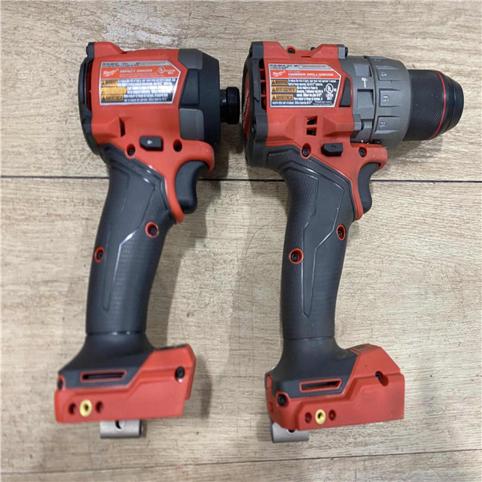 AS-IS Milwaukee FUEL 18V Lithium-Ion Brushless Cordless Hammer Drill and Impact Driver Combo Kit