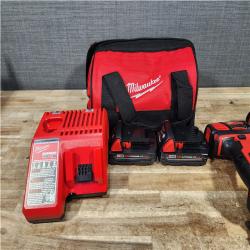 HOUSTON LOCATION - AS - IS Milwaukee 18V Lithium-Ion Cordless Drill Driver/Impact Driver Combo Kit