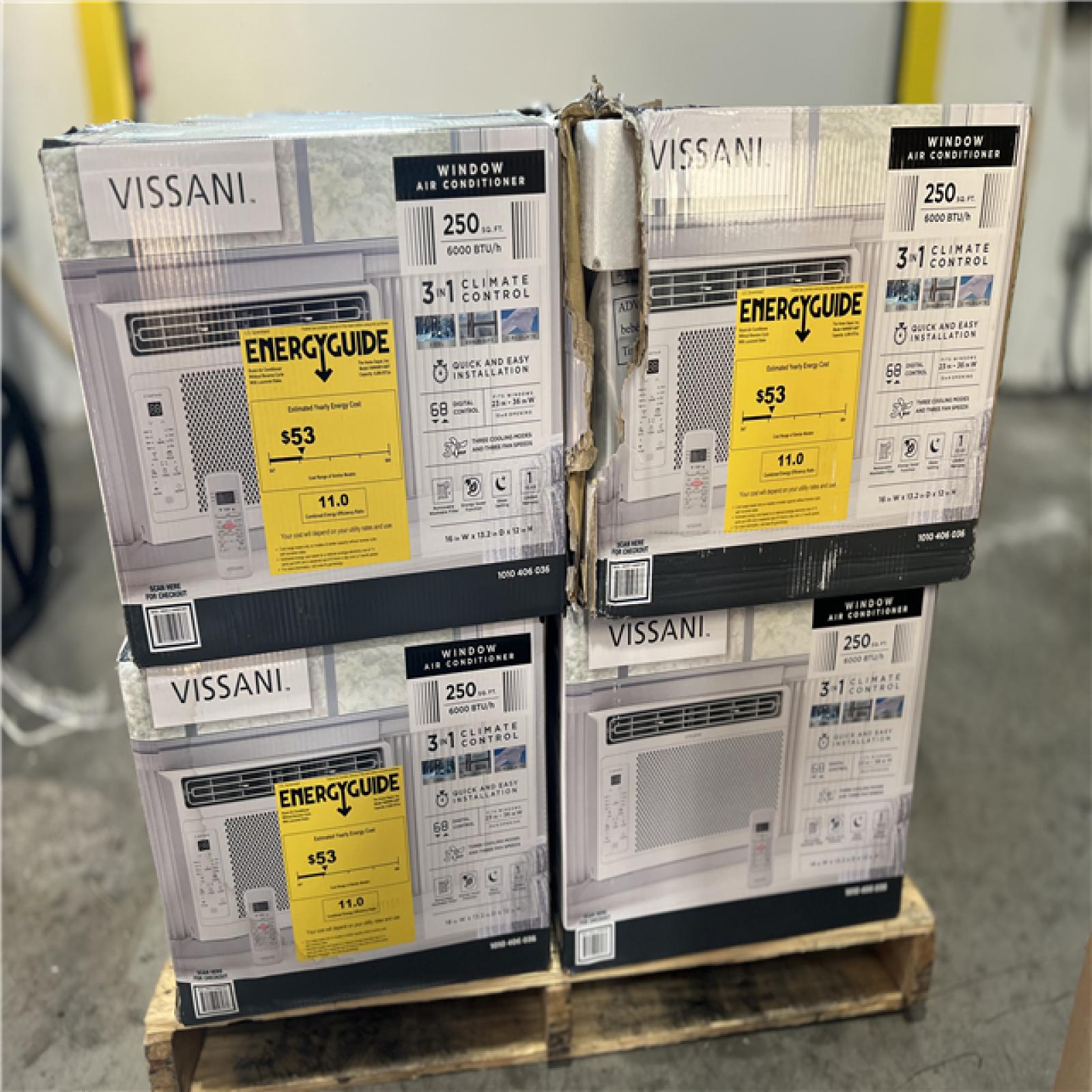 DALLAS LOCATION Vissani 6,000 BTU 115Volt Window Air Conditioner