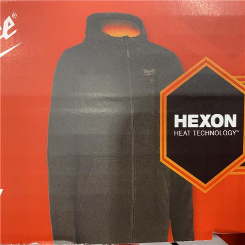 LIKE NEW - Milwaukee Men's 3X-Large 12-Volt Lithium Ion Cordless Black Heated Hooded Jacket (Jacket Only)