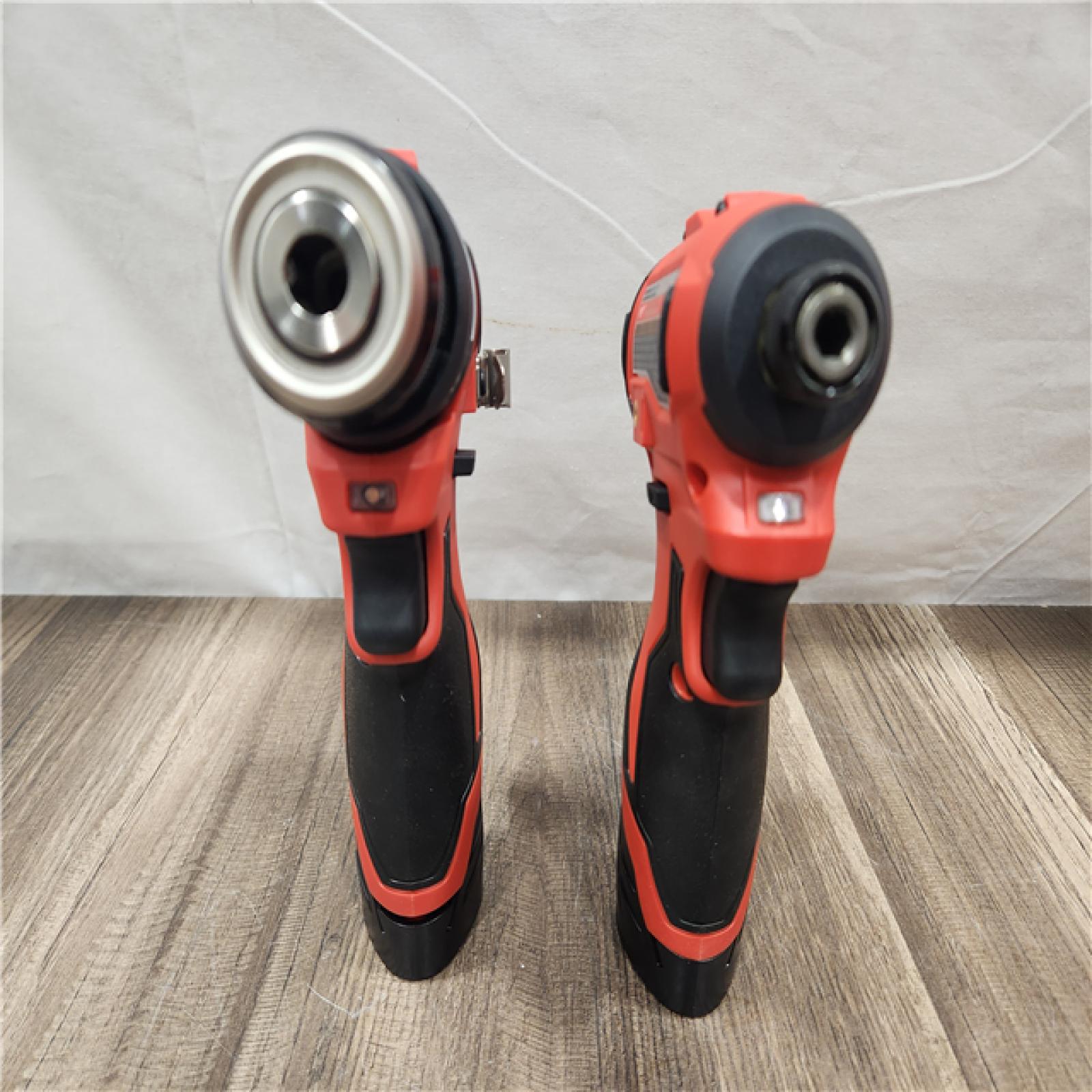 AS-IS- Milwaukee 12V Brushless Hammer Drill and Impact Driver Combo Kit