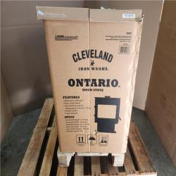 Phoenix NEW CLEVELAND IRON WORKS Heats up to 2 000 sq. ft. Ontario Wood Stove - Black (SEALED)