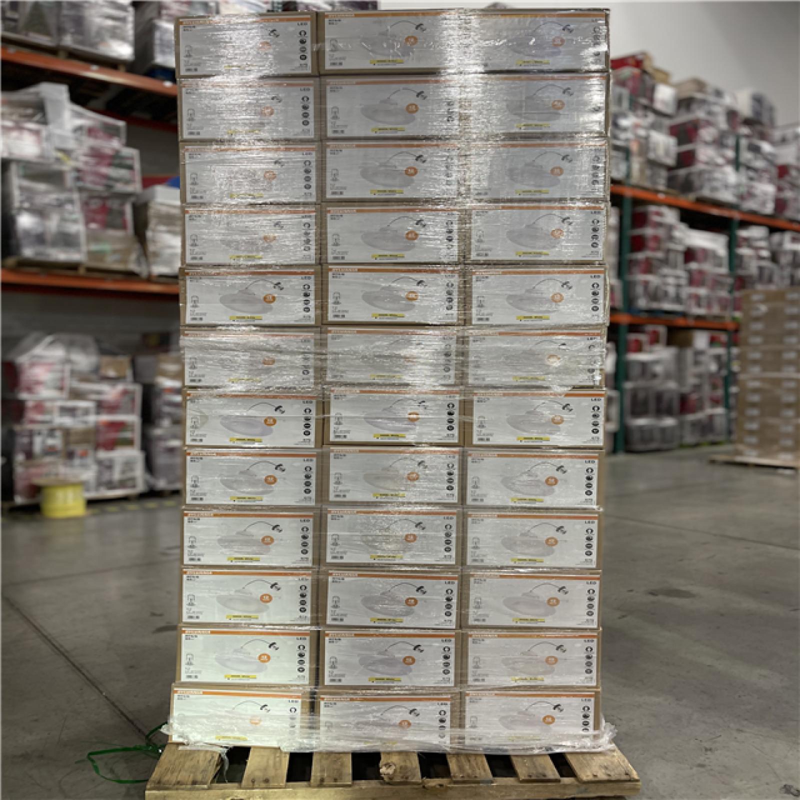 DALLAS LOCATION - LEDVANCE Integrated LED 6 in. Retro Fit 3000K 675 Lumen Dimmable Recessed Light White  Wet Rated (12-Pack) PALLET-(72 CASES)