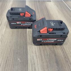 AS-IS M18 18-Volt Lithium-Ion REDLITHIUM FORGE Starter Kit with Two XC 8.0 Ah Battery and Dual Bay Rapid Charger