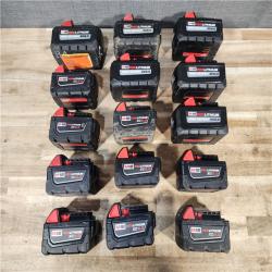 HOUSTON LOCATION - AS - IS MILWAUKEE BATTERY PACK QTY - 15
