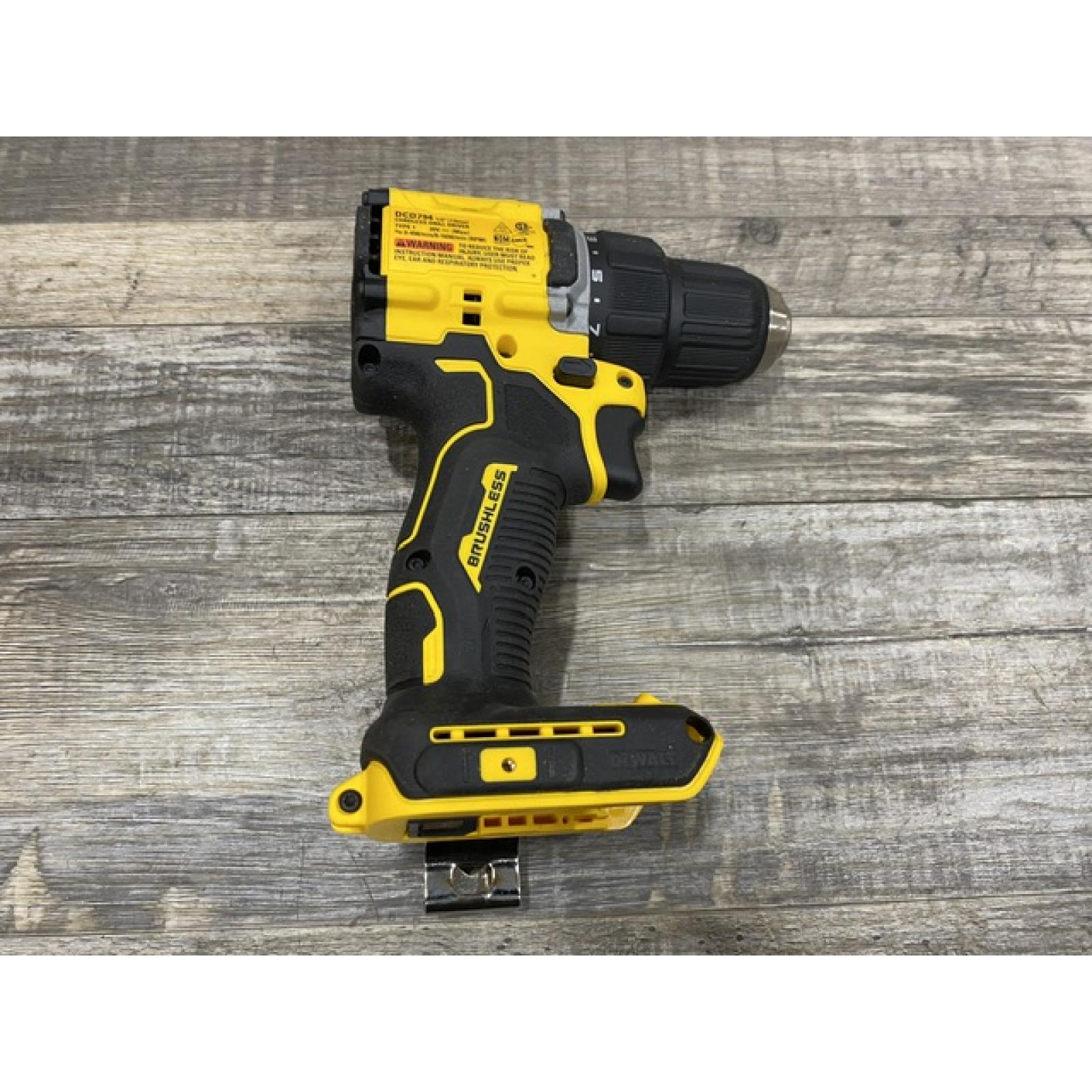 AS-IS DEWALT Atomic 20V Lithium-Ion Cordless Compact 1/2 in. Drill/Driver Kit