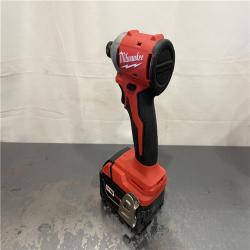 AS-IS - Milwaukee  M18 18-Volt Lithium-Ion Brushless Cordless 1/4 in. Compact Impact Driver Kit