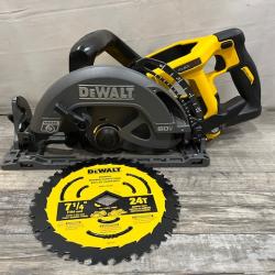 AS-IS DEWALT FLEXVOLT 60V MAX Cordless Brushless 7-1/4 in. Wormdrive Style Circular Saw (Tool Only)