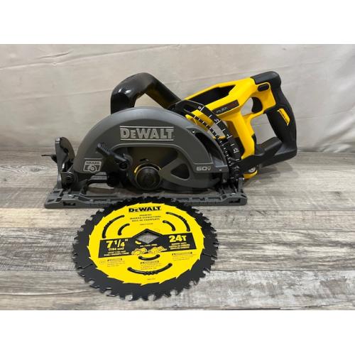 AS-IS DEWALT FLEXVOLT 60V MAX Cordless Brushless 7-1/4 in. Wormdrive Style Circular Saw (Tool Only)