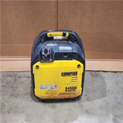 HOUSTON LOCATION - AS-IS CHAMPION 4500/3500-Watt Electric Start Gasoline/Propane Powered Dual Fuel Inverter Generator with Quiet Technology and CO Shield