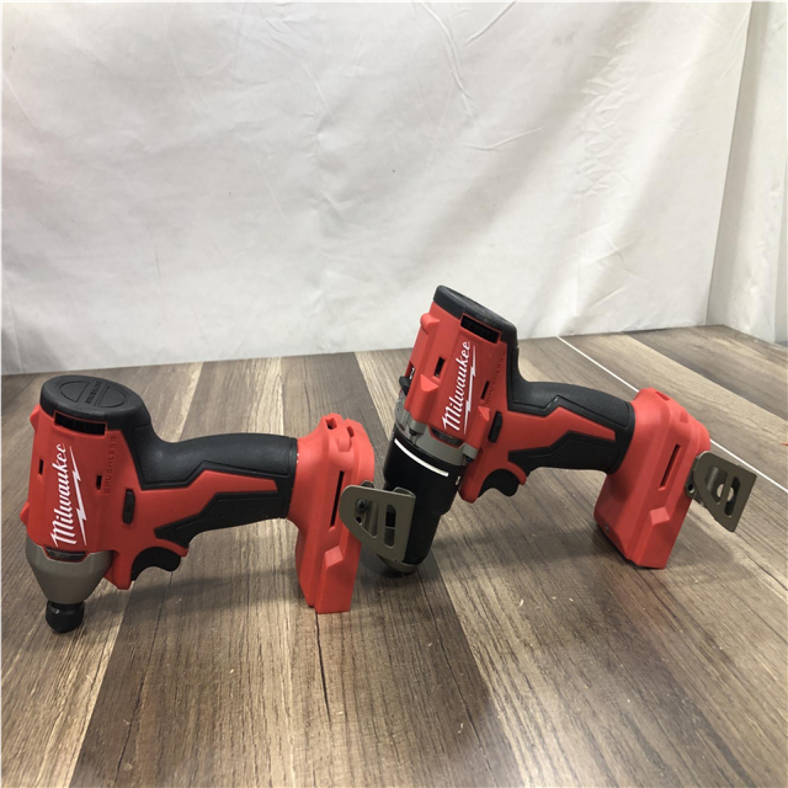 AS-IS Milwaukee 18V Lithium-Ion Brushless Cordless Compact Drill/Impact Combo Kit