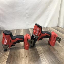 AS-IS Milwaukee 18V Lithium-Ion Brushless Cordless Compact Drill/Impact Combo Kit
