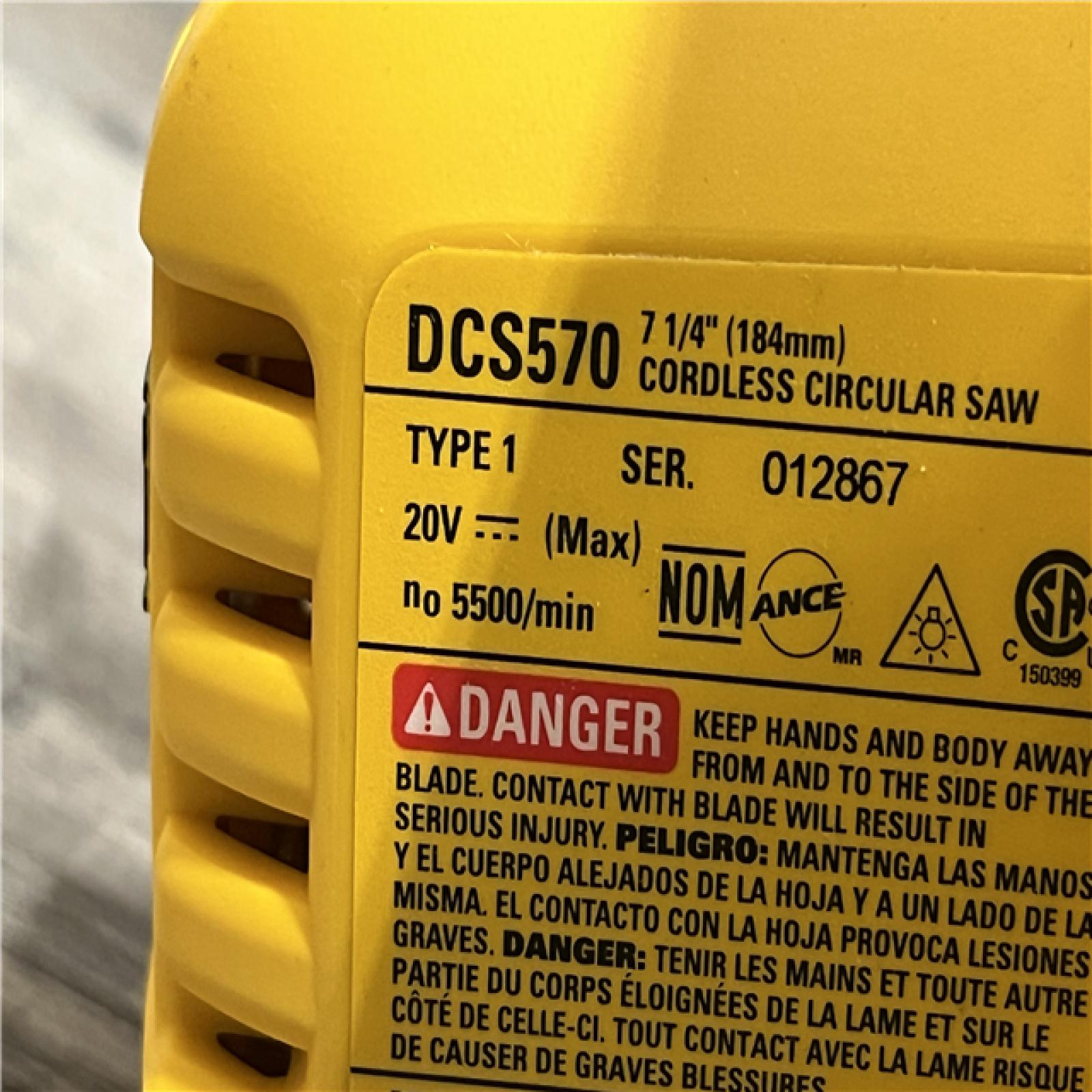 AS-IS DEWALT  20V MAX XR Cordless Brushless Circular Saw (Tool Only)