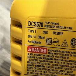 AS-IS DEWALT  20V MAX XR Cordless Brushless Circular Saw (Tool Only)
