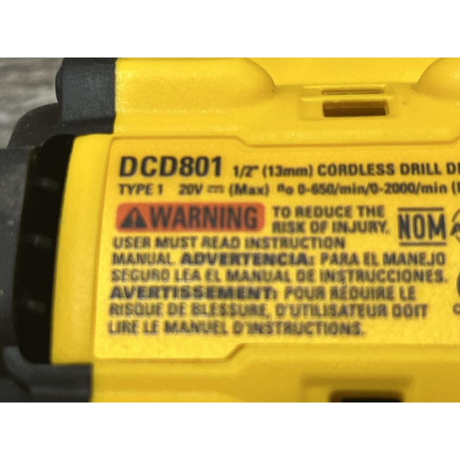 AS-IS DEWALT 20V MAX XR Lithium-Ion Brushless Cordless 1/2 in. Drill/Driver Kit