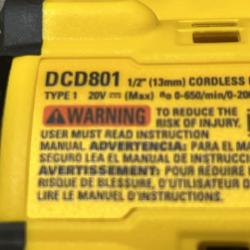 AS-IS DEWALT 20V MAX XR Lithium-Ion Brushless Cordless 1/2 in. Drill/Driver Kit