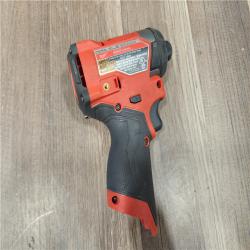 AS-IS- Milwaukee M12 FUEL 12 V 1/4 in. Cordless Brushless Impact Driver (TOOL ONLY)