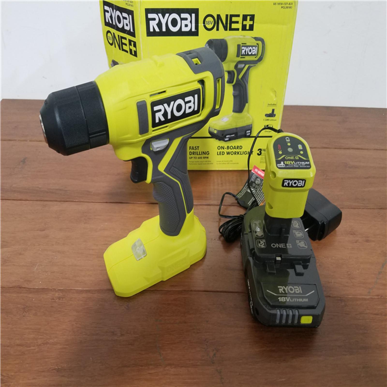 CALIFORNIA AS-IS RYOBI ONE+18V 3/8 DRILL KIT(TOOL ONLY)