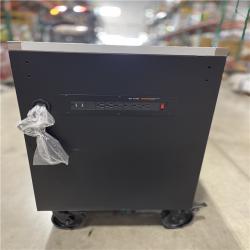 DALLAS LOCATION -HUSKY Tool Storage 84 in. W x 24 in. D Heavy Duty Mobile Workbench Tool Chest with Stainless Steel Work Top in Matte Black