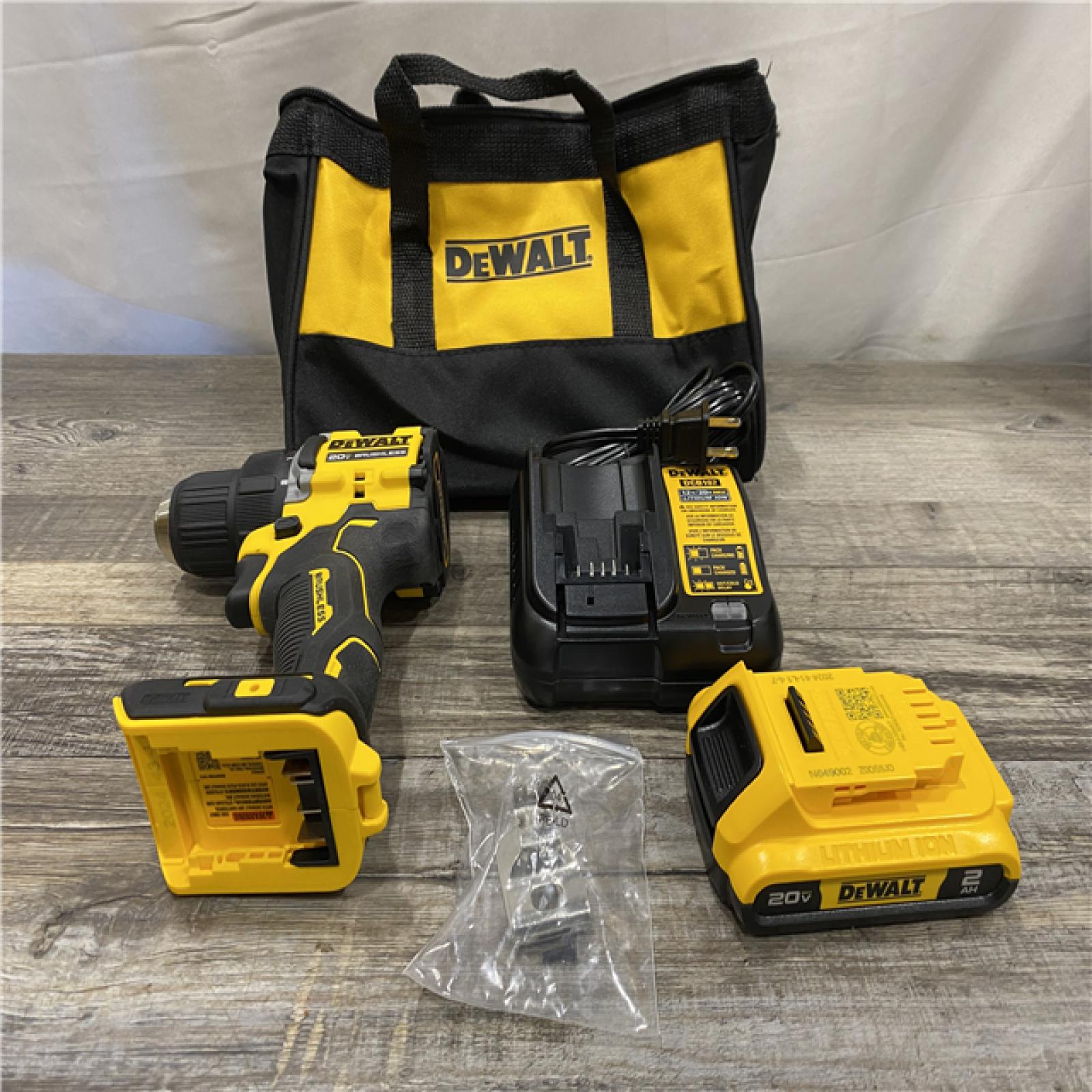 AS-IS DEWALT Atomic 20V Lithium-Ion Cordless Compact 1/2 in. Drill/Driver Kit
