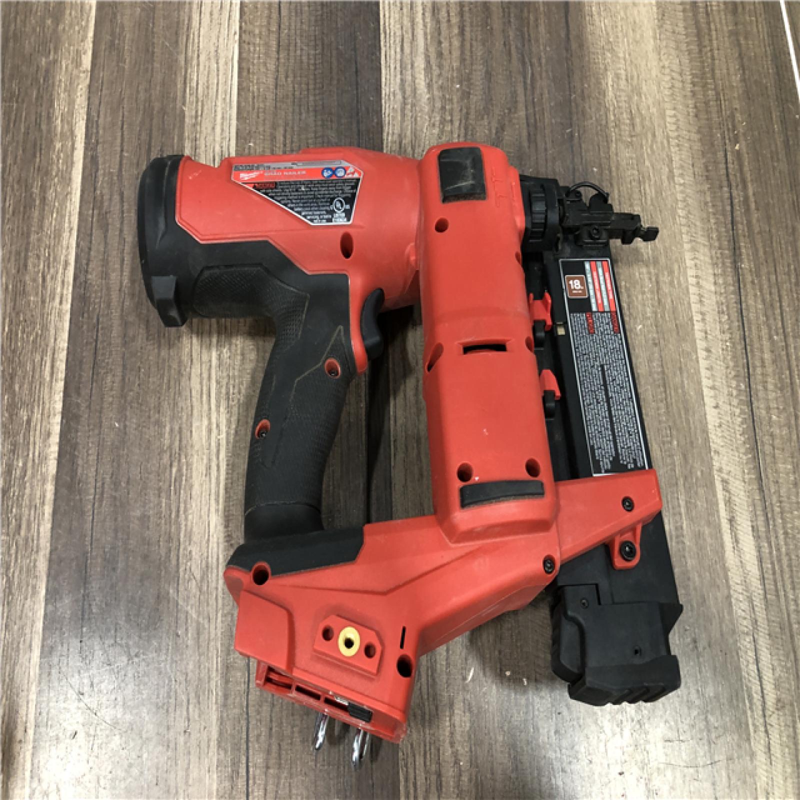 AS-IS Milwaukee FUEL 18-Volt Lithium-Ion Brushless Cordless Gen II 18-Gauge Brad Nailer (Tool-Only)