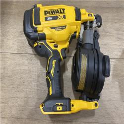 AS-IS DEWALT 20V MAX Lithium-Ion 15-Degree Electric Cordless Roofing Nailer Kit