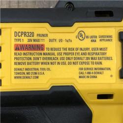 AS-IS DEWALT 20-Volt MAX 1 -1/2 in. Capacity Cordless Battery Powered Pruner (Tool Only)