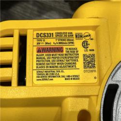 AS-IS DEWALT 20V MAX Cordless Jig Saw (Tool Only)