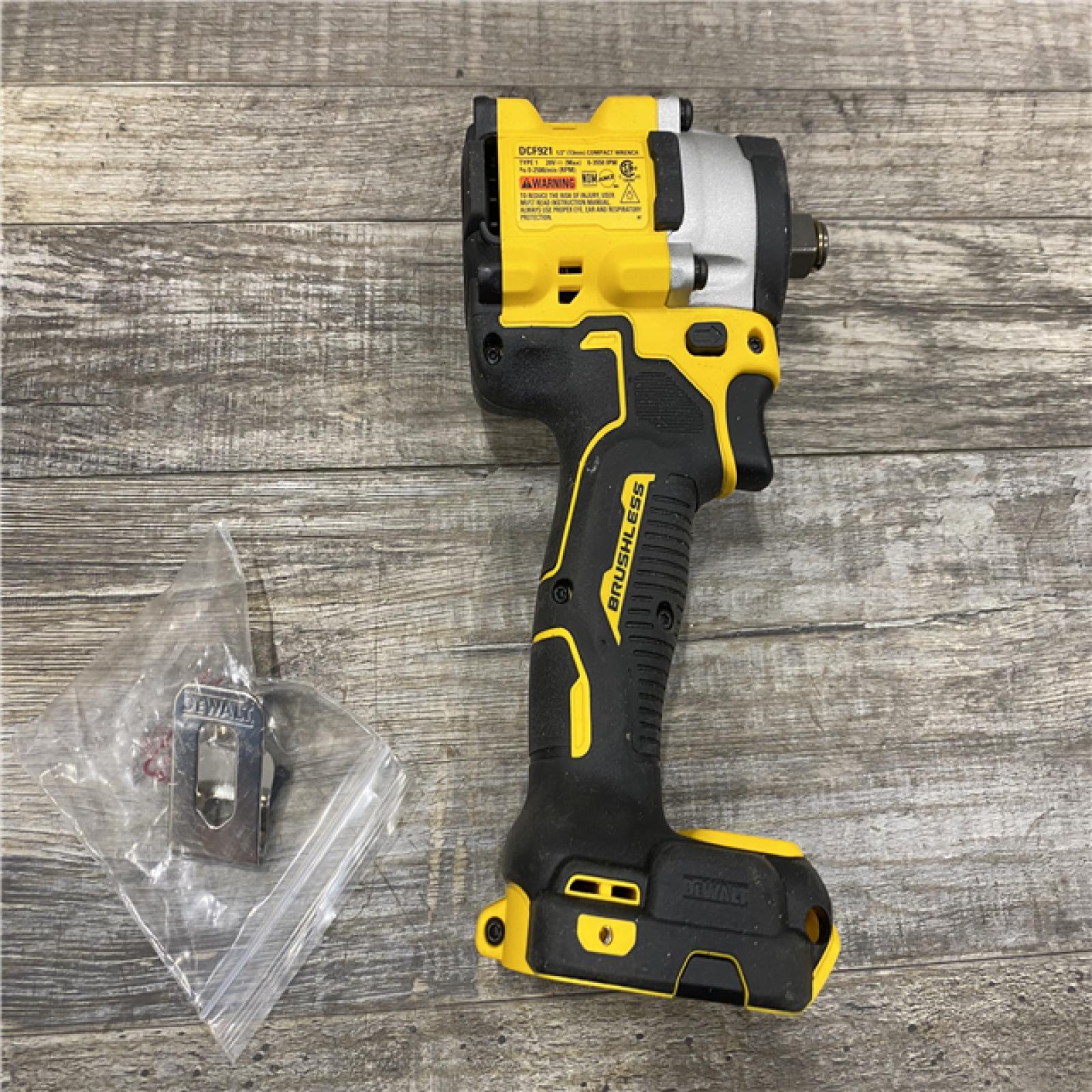 AS-IS DEWALT ATOMIC 20V MAX Cordless Brushless 1/2 in. Variable Speed Impact Wrench (Tool Only)