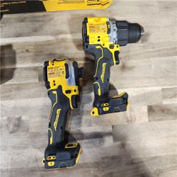 HOUSTON LOCATION - AS-IS DEWALT 20V MAX XR Hammer Drill and ATOMIC Impact Driver 2 Tool Cordless Combo Kit with (2) 4.0Ah Batteries, Charger, and Bag