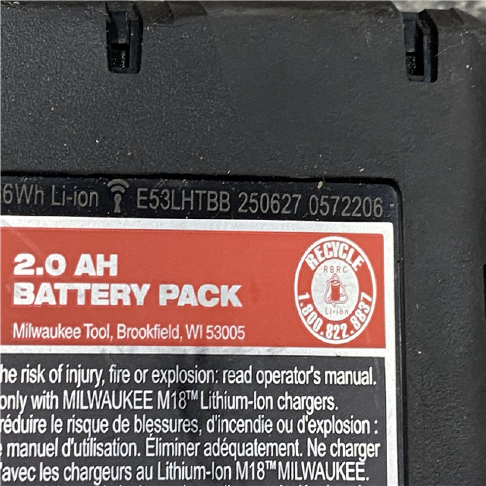 AS-IS Milwaukee 18V Lithium-Ion Brushless Cordless 1/2 in. Compact Hammer Drill/Driver Kit