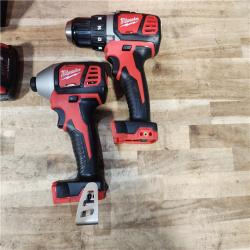 HOUSTON LOCATION - AS-IS Milwaukee 18V Lithium-Ion Cordless Drill Driver/Impact Driver Combo Kit