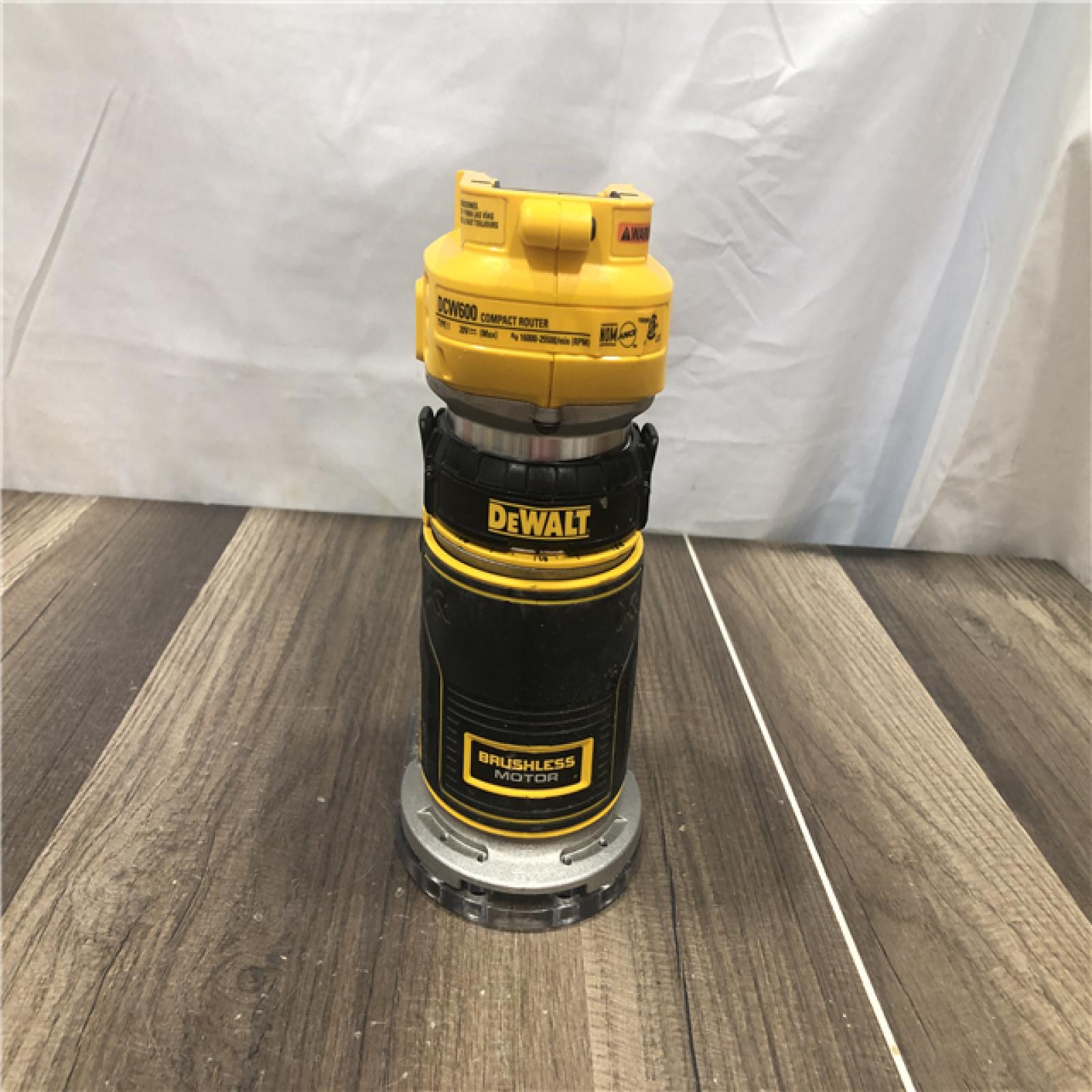 AS-IS DEWALT 20V MAX XR Cordless Brushless Fixed Base Compact Router (Tool Only)