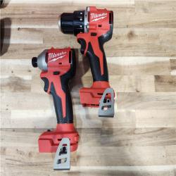 HOUSTON LOCATION - AS-IS Milwaukee 18-Volt Lithium-Ion Brushless Cordless Compact Hammer Drill/Impact Combo Kit