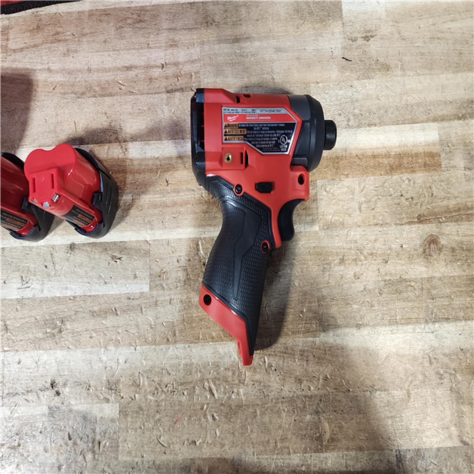 HOUSTON LOCATION - AS - IS Milwaukee FUEL 12V Lithium-Ion Brushless Cordless 1/4 in. Hex Impact Driver Kit